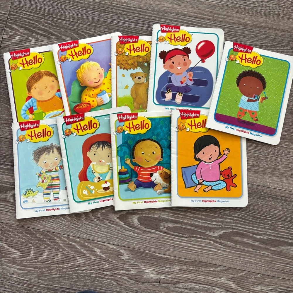 Bundle lot 9 Baby toddler Hello Highlights Magazines